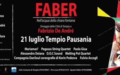 FABER: Nell’acqua della chiara fontana – Omaggio della Città di Tempio a Fabrizio De André