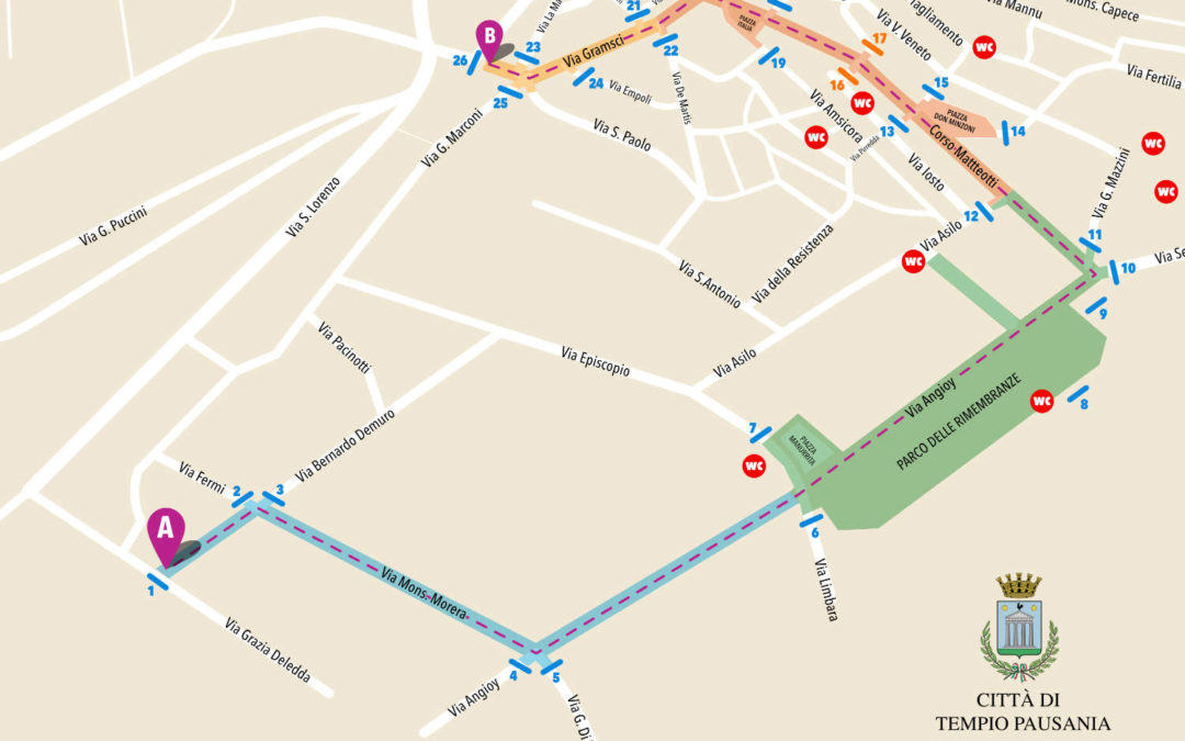 La mappa guida per gli spettatori