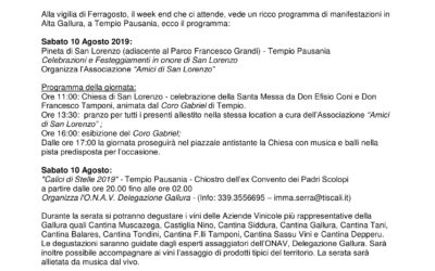 Weekend della vigilia di Ferragosto a Tempio Pausania