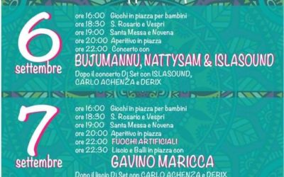 Festa Maria SS. Bambina – Tempio Pausania – 6-7-8 Settembre 2019