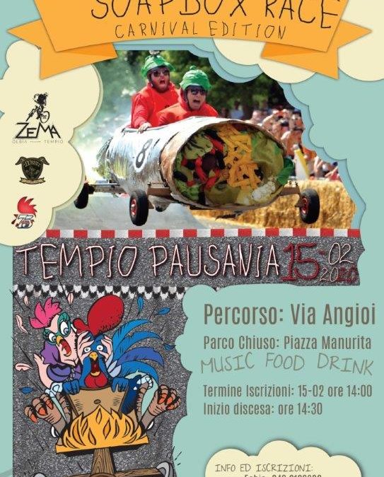 CARNEVALE 2020: LE DIVERTENTI MANIFESTAZIONI COLLATERALI – 1° SOAPBOX RACE CARNIVAL EDITION