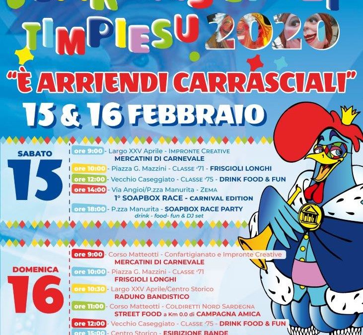 COMUNICATO STAMPA  n.  6 “E’  arriendi  Carrasciali!”