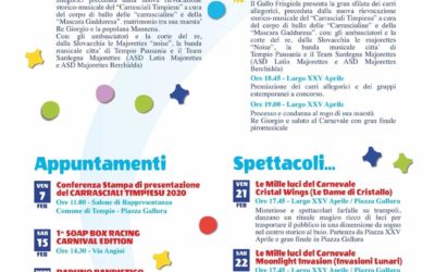 COMUNICATO STAMPA n. 7 – “E’ arriendi Carrasciali!”